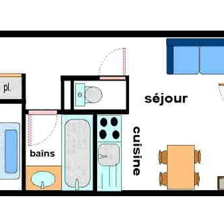 T2 Pour 4 Pers Avec Balcon, Piscine, Sauna A Val-cenis - Fr-1-508-265 Lanslebourg-Mont-Cenis